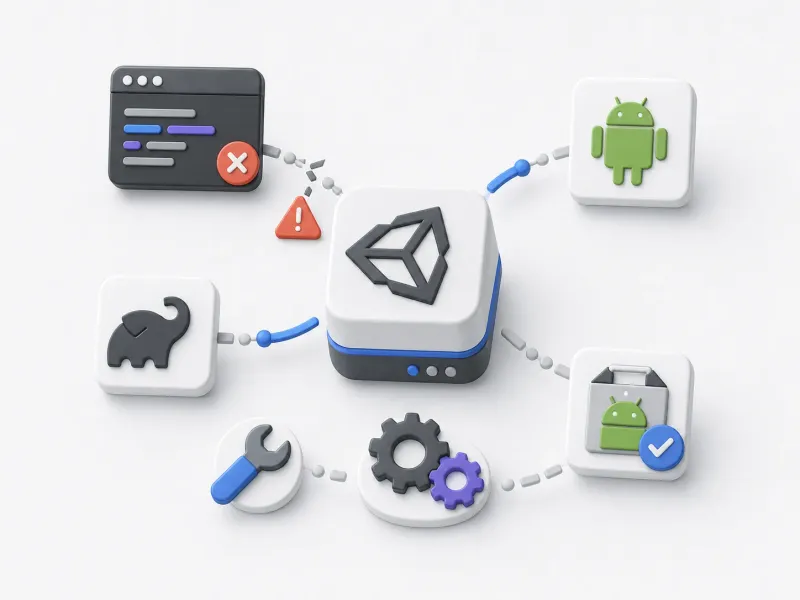 Unity Android Gradle build troubleshooting