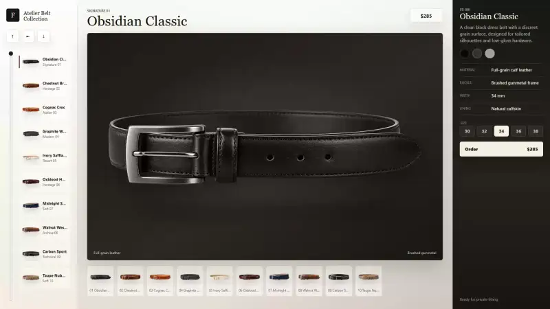 Windows touch belt POS app interface