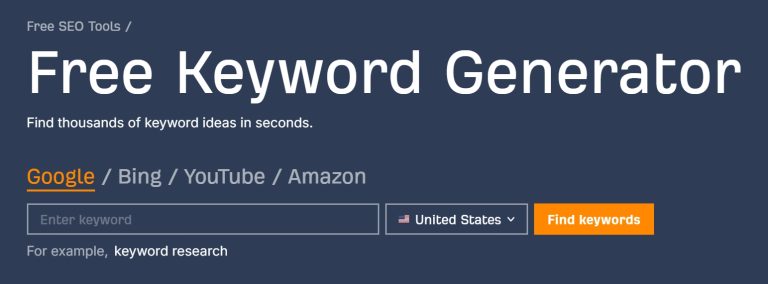 AhrefKeywordGeneratorTool