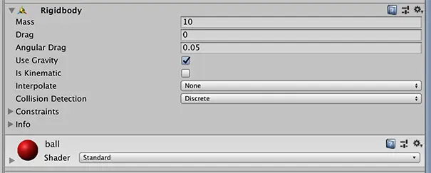 unity-physics-ball-rigid-body