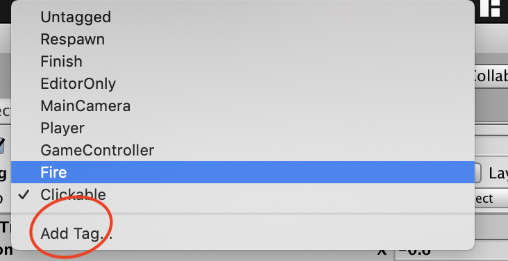 unity-add-tag